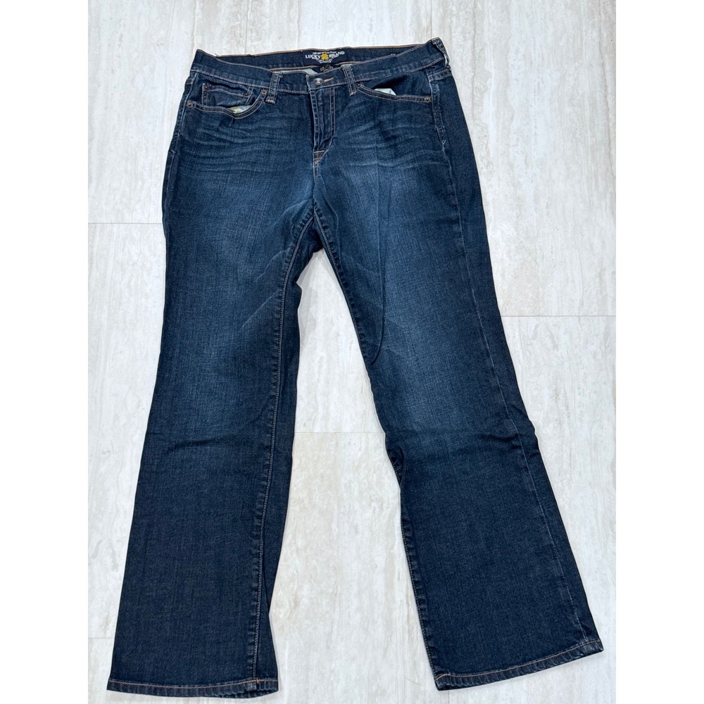 Lucky Brand Classic Rider Dark Wash Bootcut Ankle Jeans Size 10/30